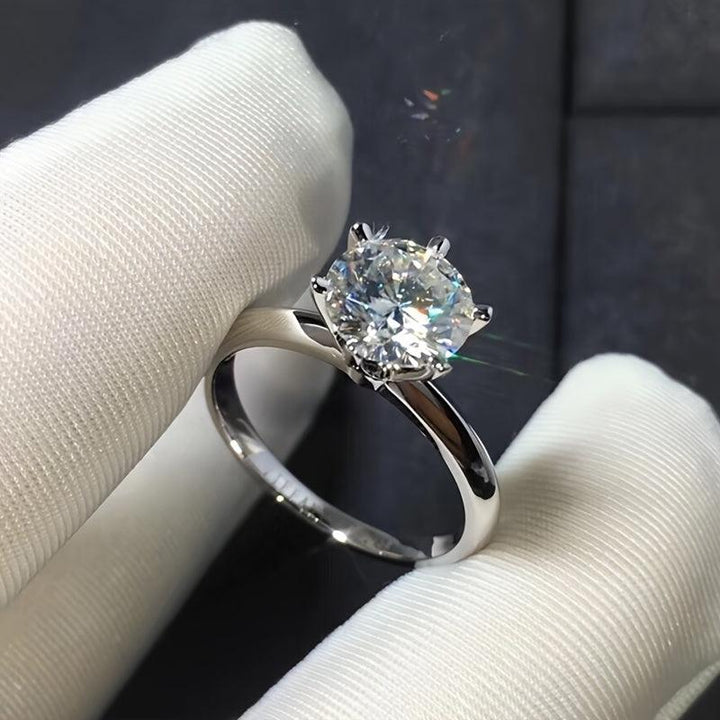Golden Floral Multicolor Crystal Statement Ring