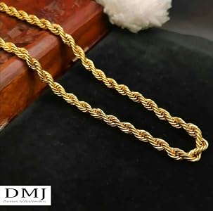 Gold Plated Designer Chain for Men & Women | Premium Fashion Necklace | Stylish Daily Wear Jewelry