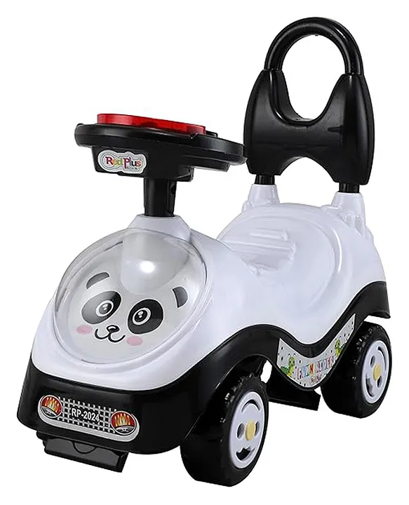 Kids Ride-On Push Car with Steering Wheel & Backrest