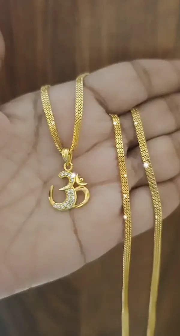 Men's Gold Plated Herringbone Snake Chain  Necklace Premium Flat Chain for Men & Boys