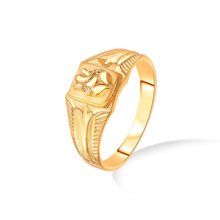 Gold Plated Men's Designer Ring