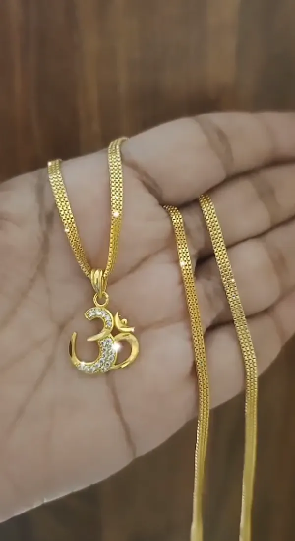 Men's Gold Plated Herringbone Snake Chain  Necklace Premium Flat Chain for Men & Boys